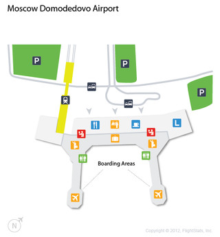 Схема аэропорту Домодедово и терминала (DME)