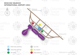Схема аэропорта Внуково и терминал (VKО)
